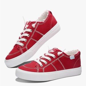 Vibrant Red Sneakers